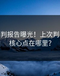 CBA**裁判报告曝光！上次判罚争议的核心点在哪里？