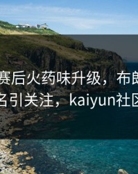 AC米兰赛后火药味升级，布朗尼的表现被点名引关注，kaiyun社区炸开锅