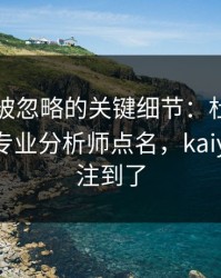 世界杯被忽略的关键细节：杜兰特的动作被专业分析师点名，kaiyun也关注到了