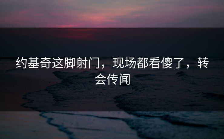 约基奇这脚射门，现场都看傻了，转会传闻