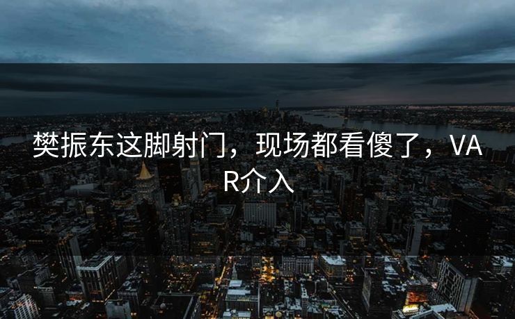 樊振东这脚射门，现场都看傻了，VAR介入