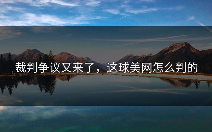 裁判争议又来了，这球美网怎么判的